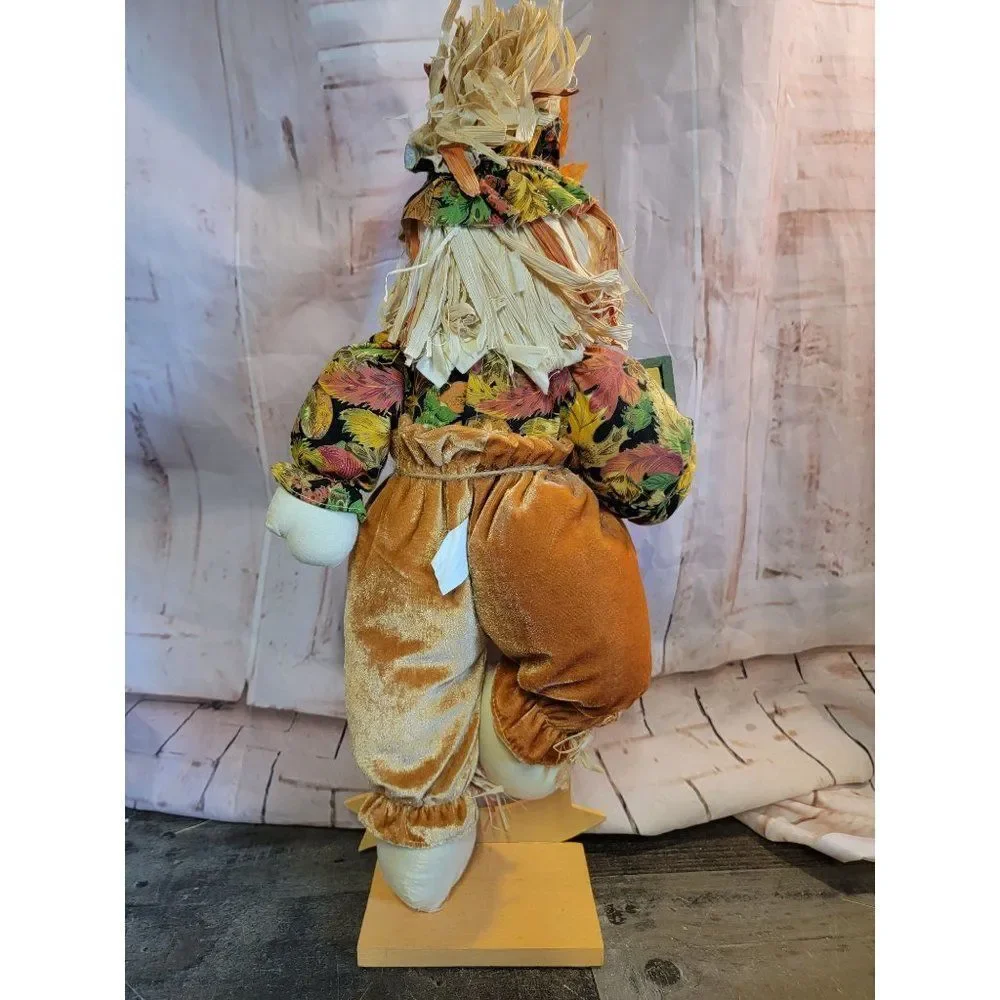 Happy harvest scarecrow birdhouse‎ pumpkin fall figure decor